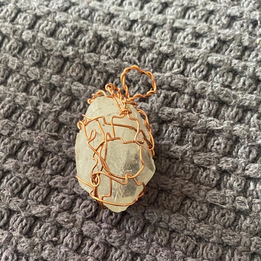 Handcrafted Copper Wire Wrapped Pendant